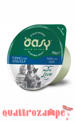 Oasy More Love Green Cup Tonno Con Sogliola 70 gr Umido Gatto