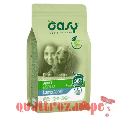 Oasy Dog Medium Adult Agnello 12 kg
