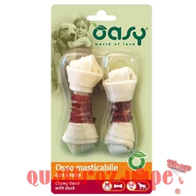 Oasy Snack Osso Masticabile Con Anatra M 54 Gr 1 conf 2 Ossi