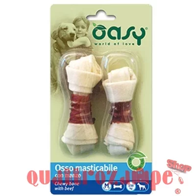 Oasy Snack Osso Masticabile Con Manzo M 54 Gr 1 conf 2 Ossi