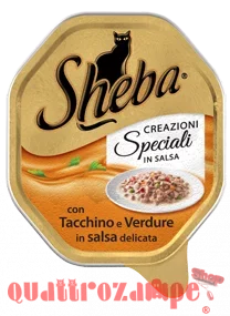 Sheba Tacchino Verdure in Salsa 85 gr