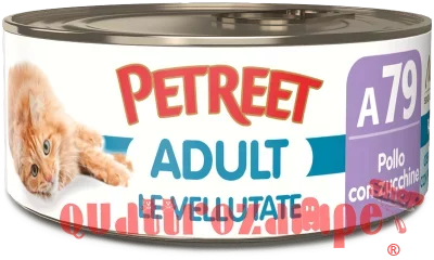Petreet Vellutate Pollo Con Zucchine 70 gr A79 Scatoletta Umido Gatto