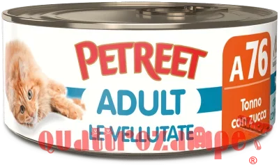 Petreet Vellutate Tonno Con Zucca 70 gr A76 Scatoletta Umido Gatto