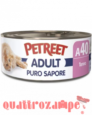 Petreet Puro Sapore Tonno 70 gr A40 Scatoletta Umido Gatto