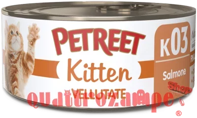 Petreet Kitten Vellutate Salmone 60 gr K03 Scatoletta Umido Gattini