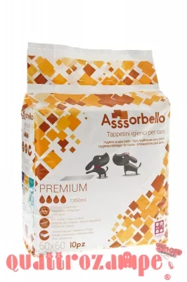 180 Tappetini Ferribiella Assorbello Premium 60 x 60 cm Per Cani