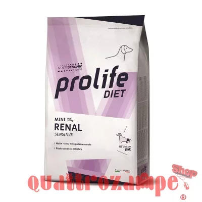 Prolife Dog Diet Mini Renal Sensitive 5 kg Crocchette Cane