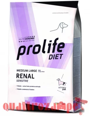 Prolife Dog Diet Medium Large Renal Sensitive 8 kg Crocchette Per Cani