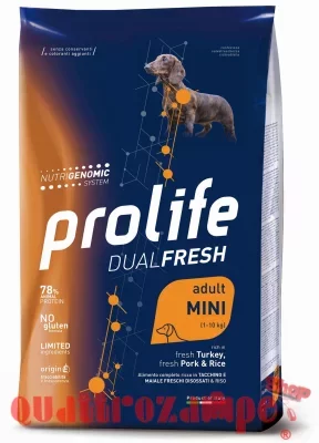 Prolife Dog Dual Fresh Adult Mini Maiale e Tacchino 7 kg