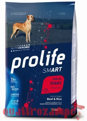 Prolife Dog Smart Giant Adult Manzo e Riso 12 kg (Beef)