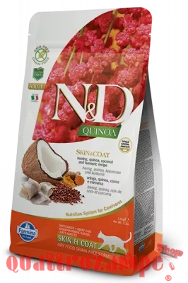 Farmina N/d Grain Free Quinoa Skin & Coat Aringhe 1,5 Kg Per Gatto