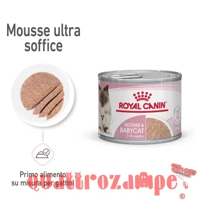 Royal Canin Mother Babycat Mousse 195 gr Cibo Umido Per Gatti