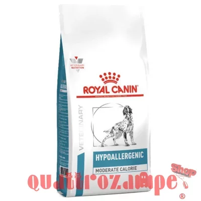 Royal Canin Veterinary Diet Hypoallergenic Moderate Calorie 14 kg Per Cane