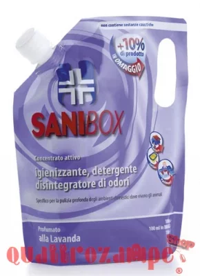 Sanibox Detergente Concentrato Profumazione Lavanda 1000 ml
