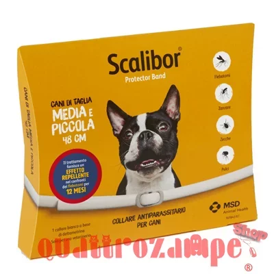 Scalibor Collare Antiparassitario per cani taglia piccola e media 48 cm