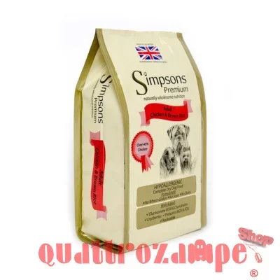 Simpsons Premium Adult Pollo e Riso Integrale 2 kg Cane
