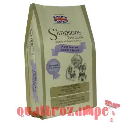 Simpsons Premium Puppy Sensitive Salmone e Patate 2 kg Cane