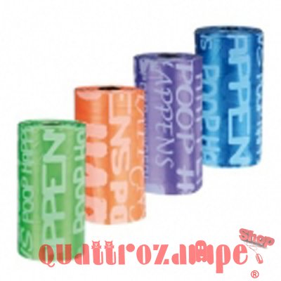 Sacchetti 8 Rotoli da 20 Sacchetti Colorati per Cane