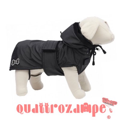 Cappotto Impermeabile Con Cappuccio Oslo Nero