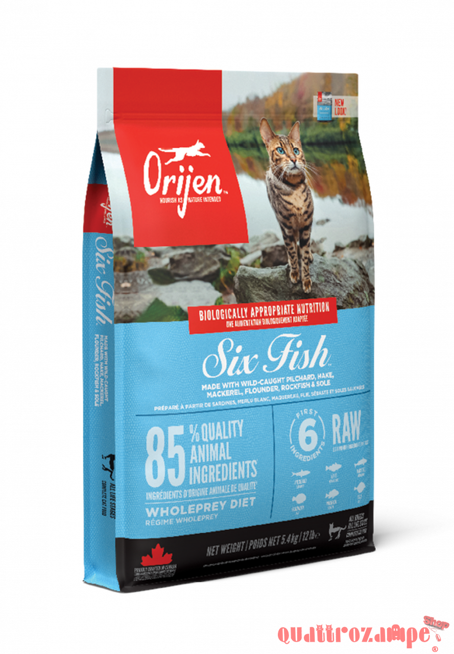 Orijen 6 fish six fish cat Per Gatti