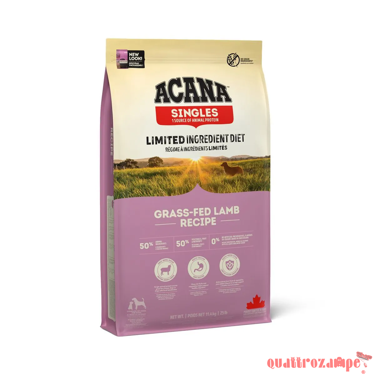 Acana Agnello e Mela Dog Grass Fed Lamb MonoProteico Per Cane
