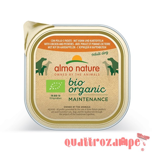Almo Nature Bio Organic Pollo e Patate 300 gr Per Cane