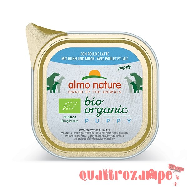 Almo Nature Bio Organic Puppy Pollo e Latte  300 gr Per Cane