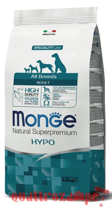 Monge Superpremium Hypo Salmone Tonno Crocchette Cane