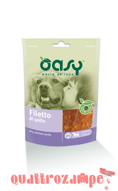 Oasy Snack Filetto di Pollo 100 g per Cani