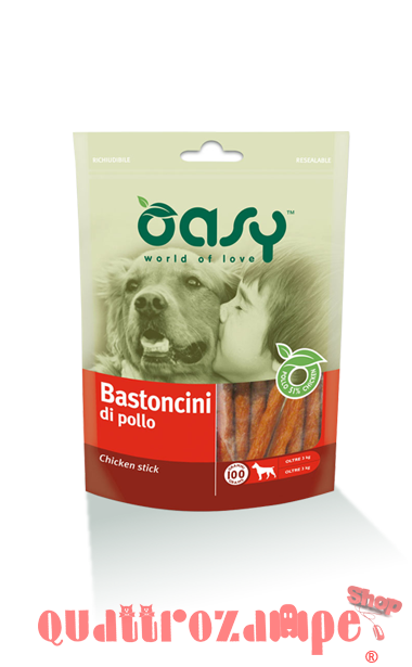 Oasy Snack Bastoncini di Pollo 100 g per Cani