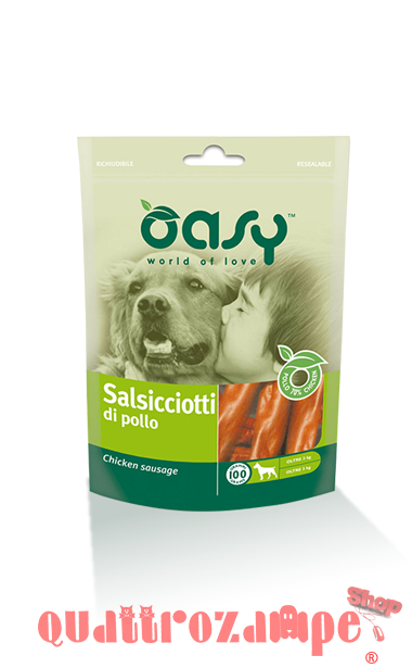 Oasy Snack Salsiciotti di Pollo 100 g per Cani
