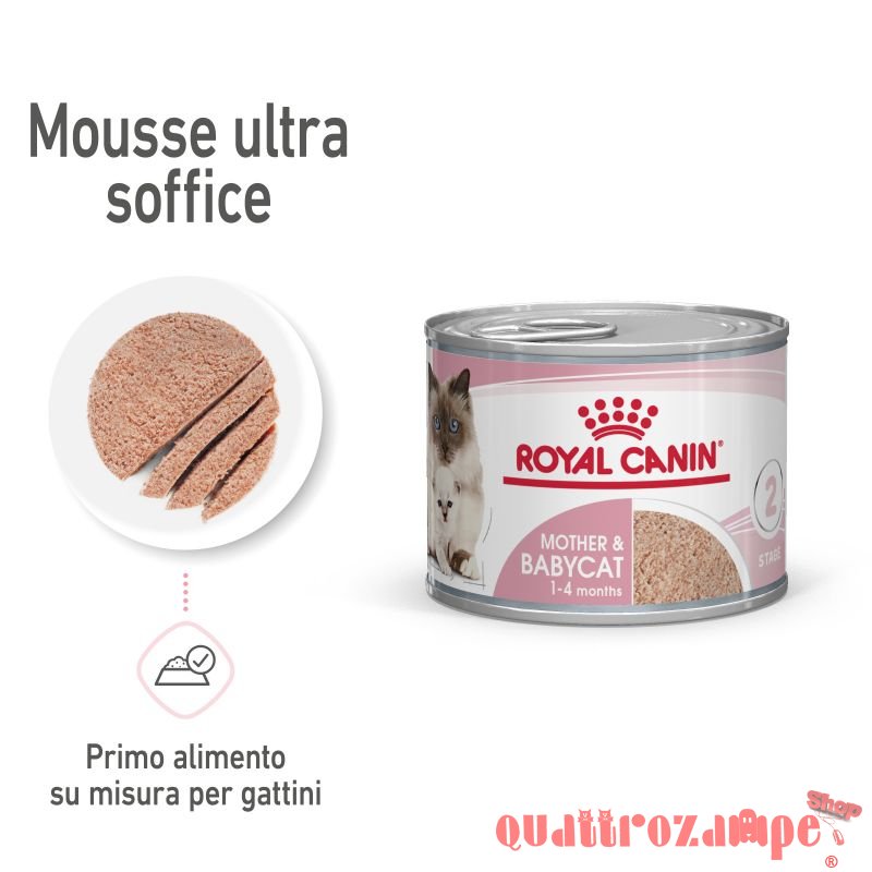 Royal Canin Mother Babycat Mousse 195 gr Cibo Umido Per Gatti