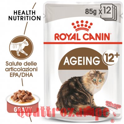 Royal Canin Ageing + 12 Gravy 85 gr In Salsa Per Gatti