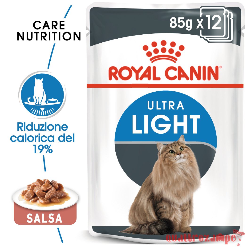 Royal Canin Ultra Light Gravy 85 gr In Salsa Per Gatti