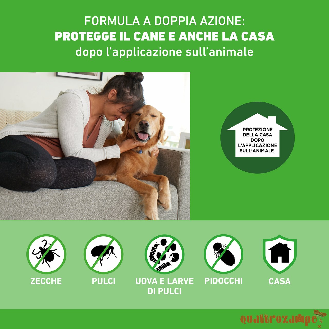 Frontline Combo da 2 a 10 kg 1 pipetta Per Cuccioli e Cani Adulti di Piccola taglia