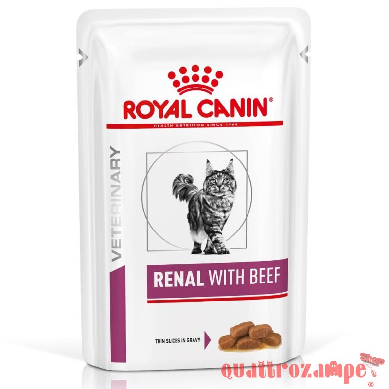 Royal Canin Renal Beef Manzo 85 gr Busta Umido Gatto