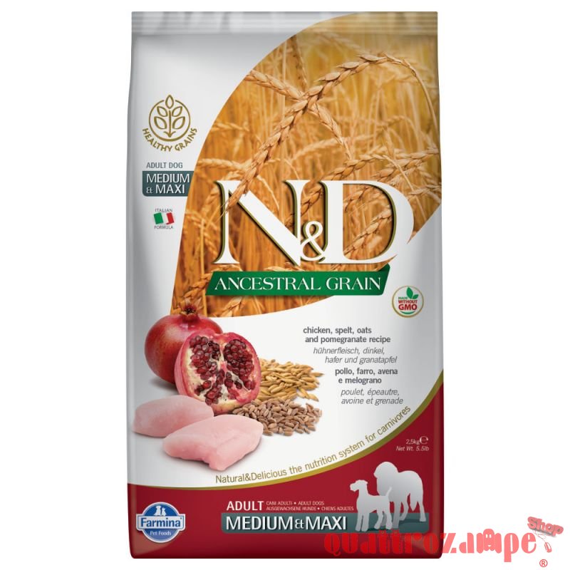 Farmina N/D Low Ancestral Grain Medium Maxi Adult Pollo e Melograno