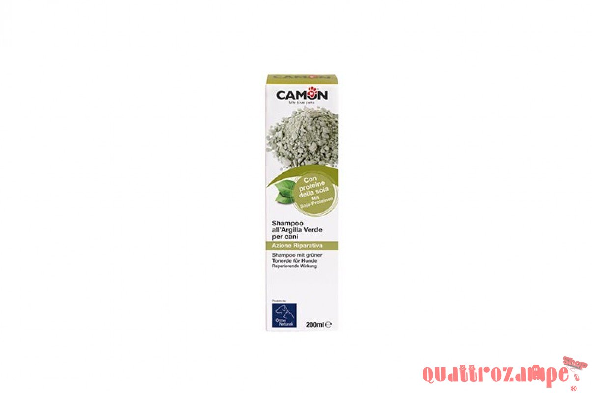 Camon Orme Naturali Shampoo All Argilla Verde 200 ml Per Cane e Gatto