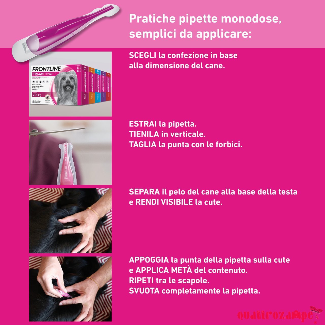 Frontline Tri Act 2 - 5 kg Antiparassitario Per Cane