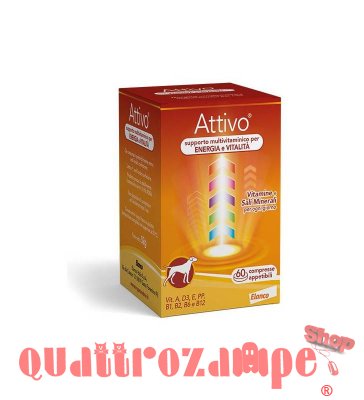 Elanco Attivo Tabs 60 Compresse Integratori di Vitamine Per Cani Ex Bayer