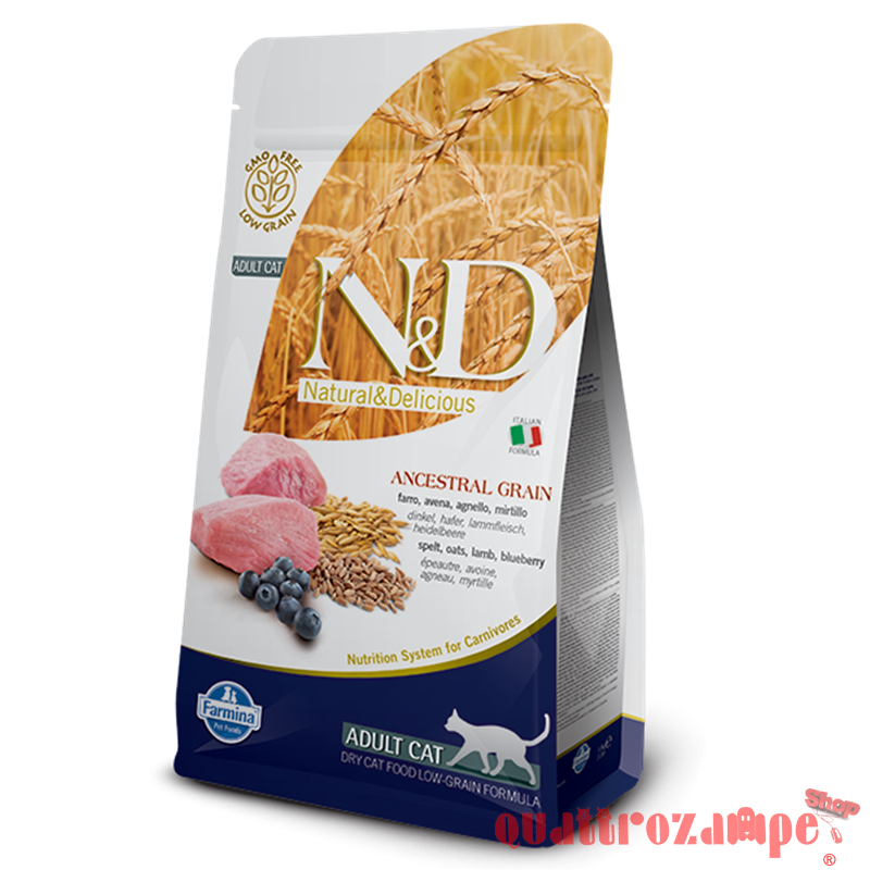 Farmina N/d Ancestral Low Grain Adult Agnello e Mirtillo Per Gatti