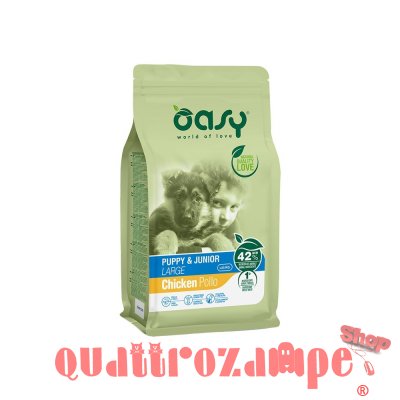Oasy Dog Puppy Junior Large Pollo