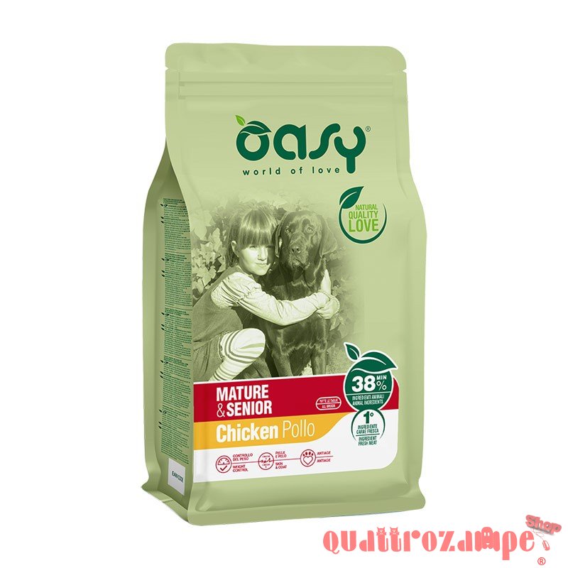 Oasy Dog Adult Mature Senior Pollo