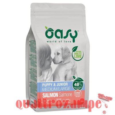 Oasy Dog Puppy Medium Large Salmone  Monoproteico