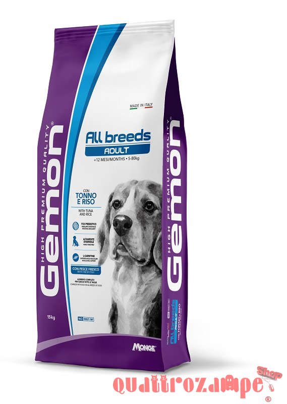 Gemon by Monge Medium Adult Tonno e Riso 15 kg Cani