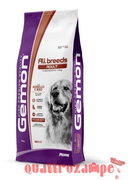 Gemon by Monge Medium Adult Agnello e Riso 15 kg Cani