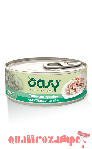 Oasy Cat Tonno Con Sgombro Lattina Umido Per Gatti