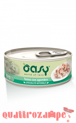 Oasy Cat Tonno Con Sgombro Lattina Umido Per Gatti