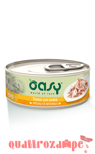 Oasy Cat Tonno Con Orata Lattina Umido Per Gatti