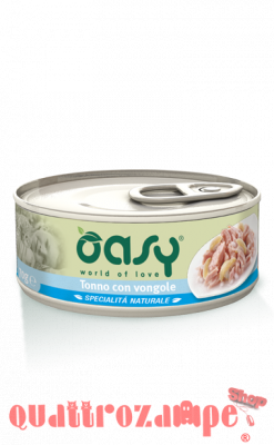 Oasy Cat Tonno Con Vongole Lattina Umido Per Gatti